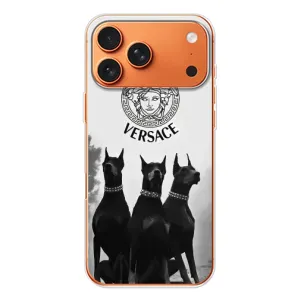 Чохли VERSACE для Епл Айфон 18 Про (PREMIUMPrint) (Доберман Версаче)