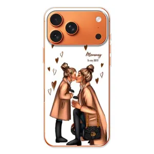Чохол з друком для Apple iPhone 18 Pro - (Мама з дитинкою) (AlphaPrint) (Донька і мама)