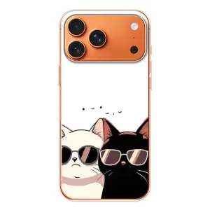 Чохол з малюнком кіт на Apple iPhone 18 Pro (Коти в окулярах)