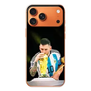 Чохли для Apple iPhone 18 Pro (Leo чемпіон) (AlphaPrint) (Кубок Мессі)