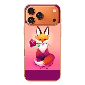 Чохли з картинкою Лисичка для Apple iPhone 18 Pro (VPrint) (Лиса з трояндою)