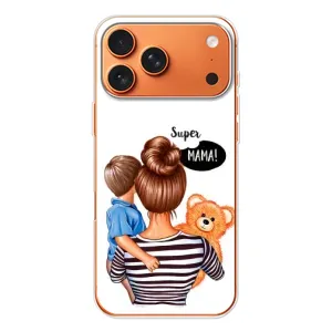 Чохол з друком для Apple iPhone 18 Pro - (Мама з дитинкою) (AlphaPrint) (Мама з синочком)