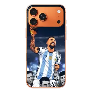 Чохли для Apple iPhone 18 Pro (Leo чемпіон) (AlphaPrint) (Мессі з кубком)