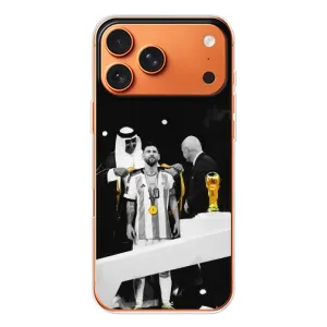 Чохли для Apple iPhone 18 Pro (Leo чемпіон) (AlphaPrint) (Мессі коронований)