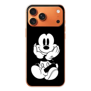 Міккі Маус чохол для Apple iPhone 18 Pro (AlphaPrint - Мультяшні) (Маус на чорному)