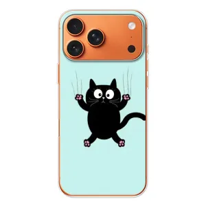 Чохол з принтом для Apple iPhone 18 Pro (AlphaPrint) Модні коти (Падаючий кіт)