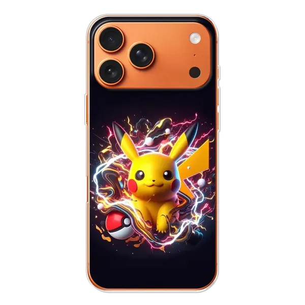 Чехол с принтом «Пикачу с мячом» для Apple iPhone 18 Pro Чехол с принтом «Пикачу с мячом» для Apple iPhone 18 Pro
