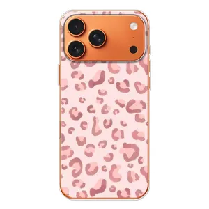Чохол з розовим принтом для Apple iPhone 18 Pro (Рожевий леопард)