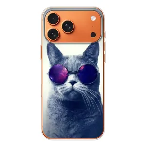 Чохол з принтом для Apple iPhone 18 Pro (AlphaPrint) Модні коти (Стильний кіт)