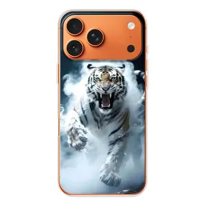 Чехол с принтом «Белый тигр в дыму» для Apple iPhone 18 Pro
