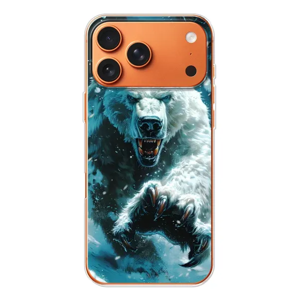 Чехол с принтом «Полярный медведь» для Apple iPhone 18 Pro