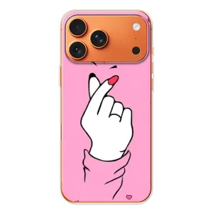 Чехол с принтом для Apple iPhone 18 Pro (AlphaPrint - Знак сердечка)