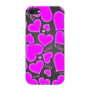 Чехлы для любимой на Епл 8 (VPrint) (Pink hearts)