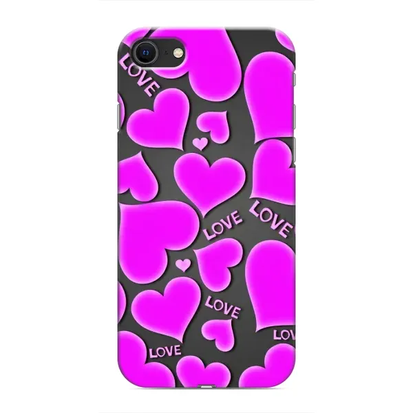 Чохол з принтом «Pink hearts» для iPhone 8 Чохол з принтом «Pink hearts» для iPhone 8