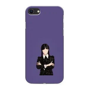 Чохли Венсдей на iPhone 8 Уенсдей (AlphaPrint) (Венздей у чорному)