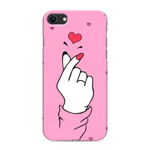 Чохол з принтом для iPhone 8 (AlphaPrint - Знак сердечка)