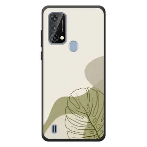Силиконовый чехол с принтом в цветах на Blackview A50