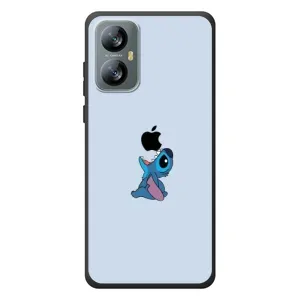 Чехол с принтом Стич на Blackview A52 (Stitch apple)