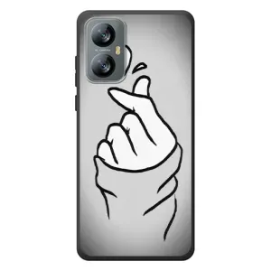 Чехол с принтом для Blackview A52 (AlphaPrint - Знак сердечка)