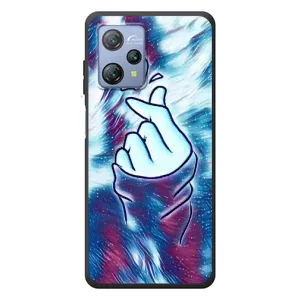 Чехол с принтом для Blackview A53 Pro (AlphaPrint - Знак сердечка)
