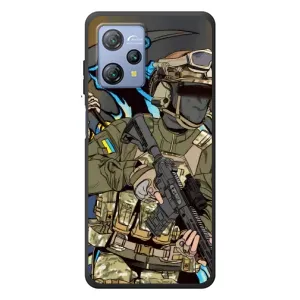 Чехлы с картинкой ЗСУ для Blackview A53 Pro (AlphaPrint) (Воин ВСУ)