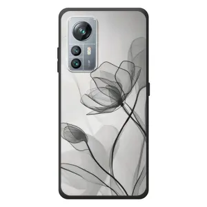 Чохол з принтом «Чорні квіти» для Blackview A85