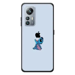 Чехол с принтом Стич на Blackview A85 (Stitch apple)