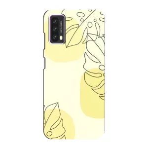 Силиконовый чехол с принтом в цветах на Blackview A90