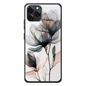 Чехол с принтом «Цветы на белом» для Blackview A95