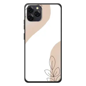 Силиконовый чехол с принтом в цветах на Blackview A95