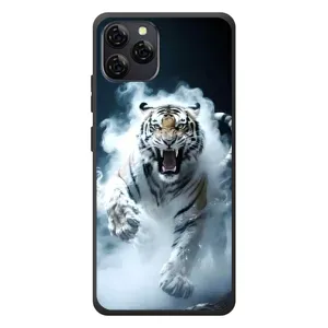 Чехол с принтом «Белый тигр в дыму» для Blackview A95
