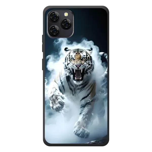 Чехол с принтом «Белый тигр в дыму» для Blackview A95