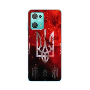 Украинские Чехлы для Blackview Oscal C30 Pro с картинкой УПА (AlphaPrint) (ГЕРБ УПА)