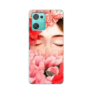 Чехлы (ART) Цветы на Blackview Oscal C30 Pro (VPrint) (Очі в квітах)