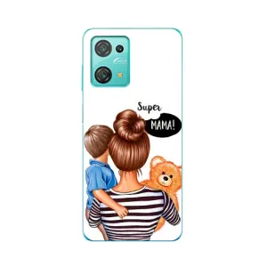 Чохол з друком для Blackview Oscal C30 Pro - (Мама з дитинкою) (AlphaPrint) (Мама з синочком)