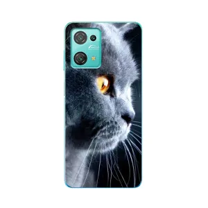 Чохли з Котиками для Blackview Oscal C30 Pro (VPrint) (Сірий Кіт)