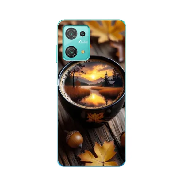 Чохол з принтом «Темна кава» для Blackview Oscal C30 Pro