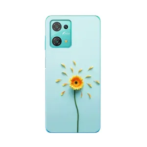 Чохли з квітами для Blackview Oscal C30 Pro (VPrint) (Жовта квітка)