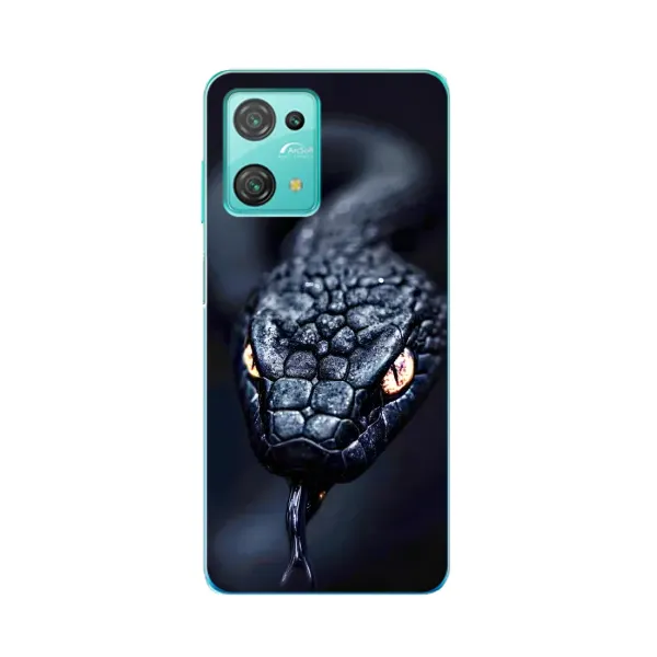 Чохол з принтом «Чорна змія» для Blackview Oscal C30 Pro
