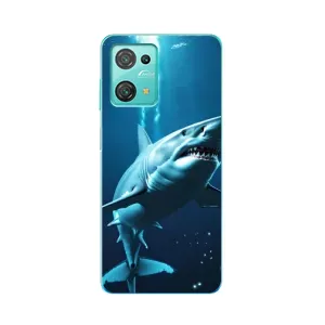 Чехол с картинкой «Хищники» для Blackview Oscal C30 (Акула под водой)