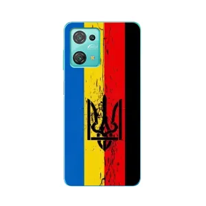 Украинские Чехлы для Blackview Oscal C30 с картинкой УПА (AlphaPrint) (Флаг УПА)