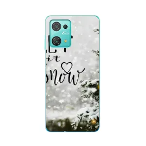 Новогодние, Праздничные Чехлы для Blackview Oscal C30 - 2024 год (Let it snow)