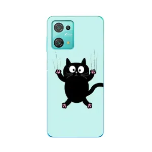 Чохол з принтом для Blackview Oscal C30 (AlphaPrint) Модні коти (Падаючий кіт)