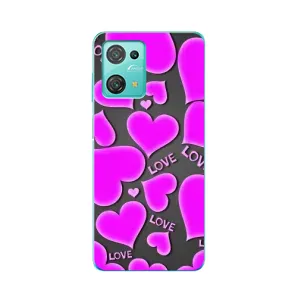 Чехлы для любимой на Блекв'ю Оскал С30 (VPrint) (Pink hearts)