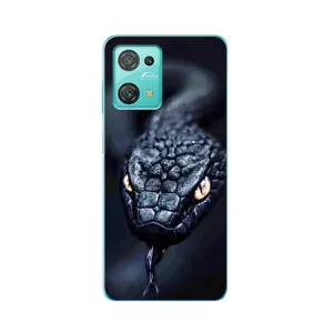 Чехол с картинкой «Хищники» для Blackview Oscal C30 (Черная змея)