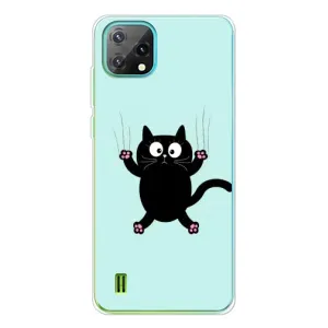 Чехол с принтом для Blackview Oscal C60 (AlphaPrint) Модные коты