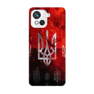 Украинские Чехлы для Blackview Oscal C80 с картинкой УПА (AlphaPrint) (ГЕРБ УПА)