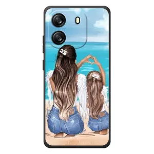 Чехол с печатью для Blackview Oscal Flat 1C - (Мама с ребенком) (AlphaPrint)