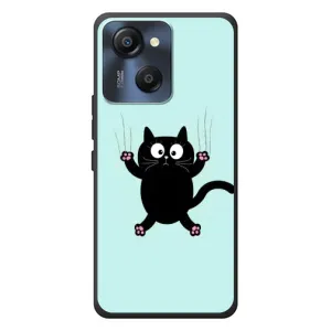 Чехол с принтом для Blackview Oscal Modern 8 (AlphaPrint) Модные коты
