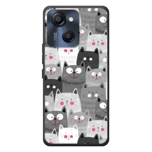 Чехлы с Котиками для Blackview Oscal Modern 8 (VPrint)